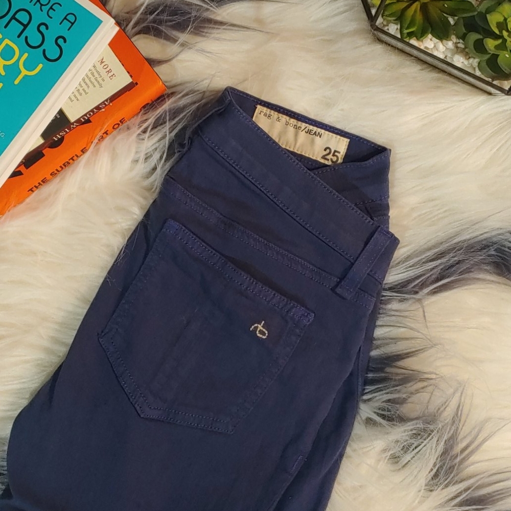 Rag & Bone Blue Skinny Jeans